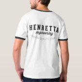 Henrettaのエンジニアリングの信号器のTシャツ Tシャツ (裏面)
