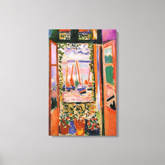 Henri Matisse - OPEN WINDOW COLLIOURE 1905 キャンバスプリント (正面)