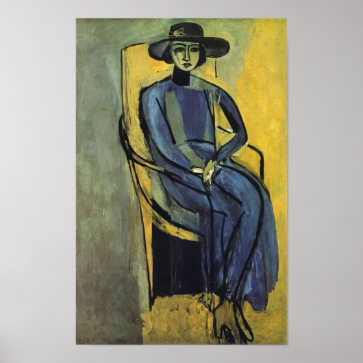Henri Matisse - Portrait of Greta Prozor - 1916 ポスター (正面)