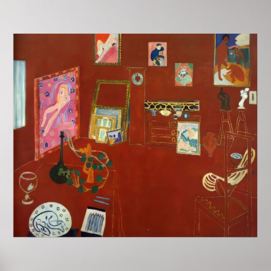 Henri Matisse - Red Studio ポスター (正面)