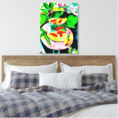 Henri Matisse, The Goldfish，デジタルスケッチ キャンバスプリント (インサイチュ (寝室))