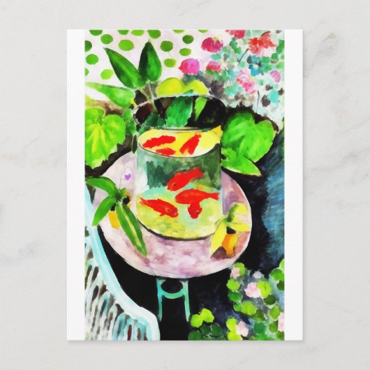 Henri Matisse, The Goldfish，デジタルスケッチ シーズンポストカード (正面)