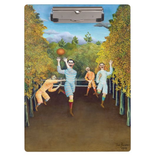 Henri Rousseau – サッカー選手 クリップボード (正面)