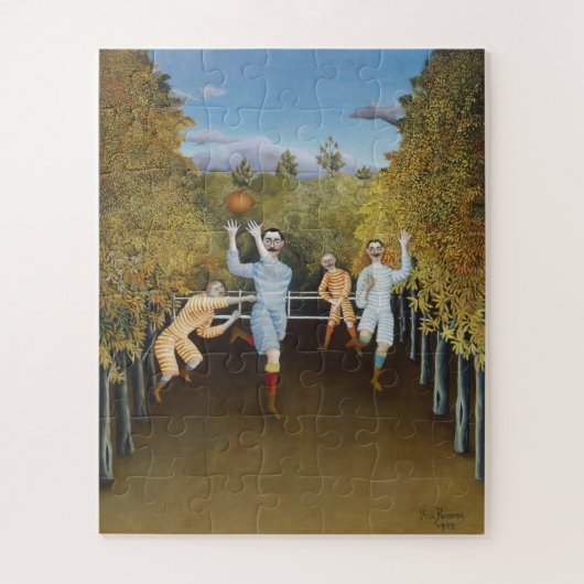 Henri Rousseau – サッカー選手 ジグソーパズル (縦)