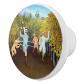 Henri Rousseau – サッカー選手 セラミックノブ (右)