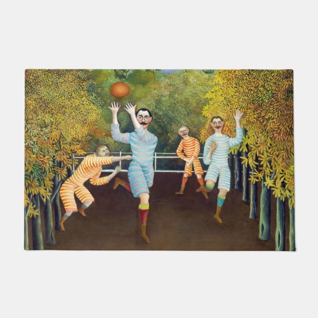Henri Rousseau – サッカー選手 ドアマット (正面)