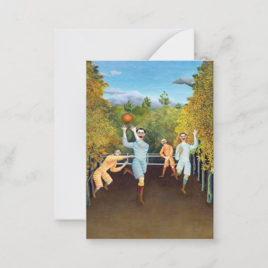 Henri Rousseau – サッカー選手 ノートカード (正面)