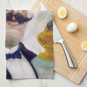 Henri Rousseau – セルフポートレート キッチンタオル (四つ折り)