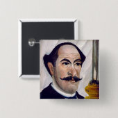 Henri Rousseau – セルフポートレート 缶バッジ (正面&裏面)