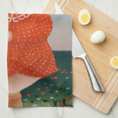 Henri Rousseau – 人形の子 キッチンタオル (四つ折り)