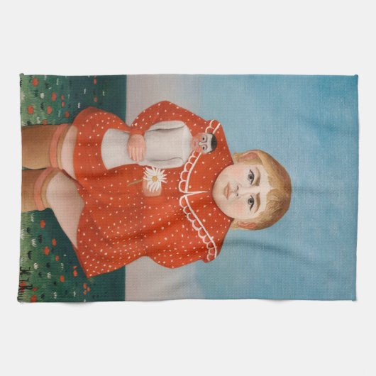 Henri Rousseau – 人形の子 キッチンタオル (横)