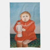 Henri Rousseau – 人形の子 キッチンタオル (縦)