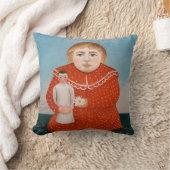 Henri Rousseau – 人形の子 クッション (ブランケット)