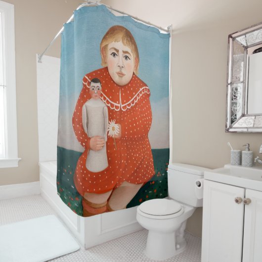 Henri Rousseau – 人形の子 シャワーカーテン (インサイチュ)