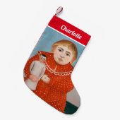 Henri Rousseau – 人形の子 スモールクリスマスストッキング (正面 (吊り時))