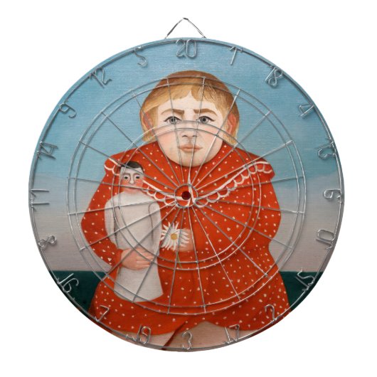 Henri Rousseau – 人形の子 ダーツボード (正面)