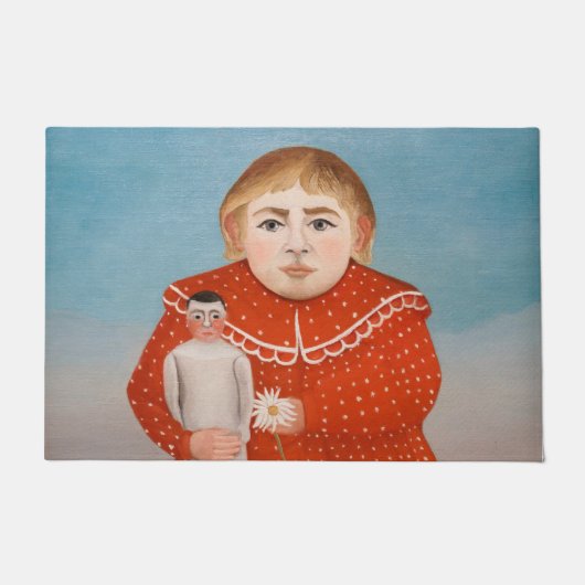 Henri Rousseau – 人形の子 ドアマット (正面)