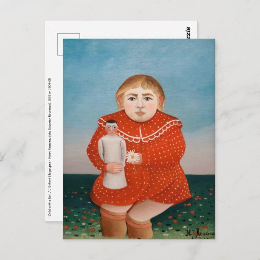 Henri Rousseau – 人形の子 ポストカード (正面/裏面)