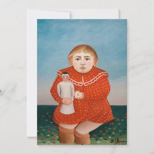 Henri Rousseau – 人形の子 招待状 (正面)