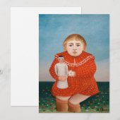 Henri Rousseau – 人形の子 招待状 (正面/裏面)