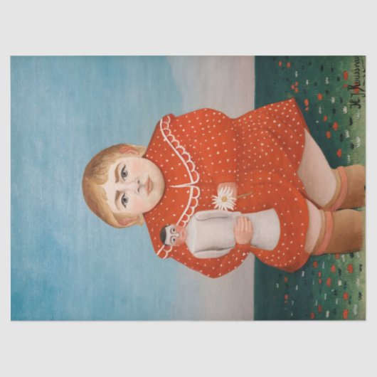 Henri Rousseau – 人形の子 薄葉紙 (正面)