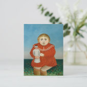 Henri Rousseau – 人形を持つ女の子 ポストカード (スタンド正面)