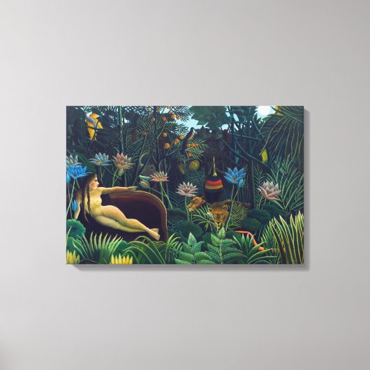 Henri Rousseau - 夢 / Le Reve キャンバスプリント (正面)
