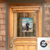 Henri Rousseau – 自分自身ポートレート – 風景 ウィンドウサイン (ホームデコレーション)