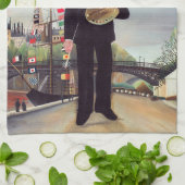 Henri Rousseau – 自分自身ポートレート – 風景 キッチンタオル (折り畳み)