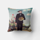 Henri Rousseau – 自分自身ポートレート – 風景 クッション (裏面)