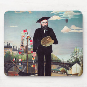 Henri Rousseau – 自分自身ポートレート – 風景 マウスパッド