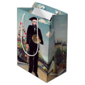 Henri Rousseau – 自分自身ポートレート – 風景 ミディアムペーパーバッグ (裏面アングル)
