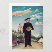 Henri Rousseau – 自分自身ポートレート – 風景 招待状 (正面/裏面)