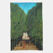 Henri Rousseau, Avenue in the Park at Saint Cloud キッチンタオル (縦)