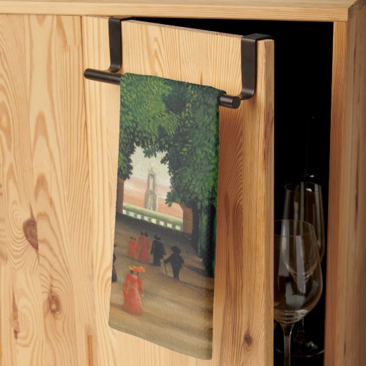 Henri Rousseau, Avenue in the Park at Saint Cloud キッチンタオル (三つ折り)