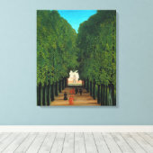 Henri Rousseau, Avenue in the Park at Saint Cloud キャンバスプリント (インサイチュ (ウッドフロア))
