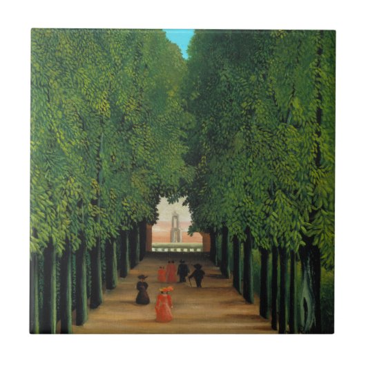 Henri Rousseau, Avenue in the Park at Saint Cloud タイル (正面)