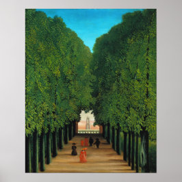 Henri Rousseau, Avenue in the Park at Saint Cloud ポスター