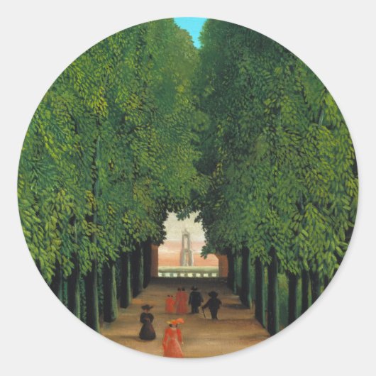 Henri Rousseau, Avenue in the Park at Saint Cloud ラウンドシール (正面)