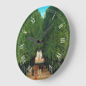 Henri Rousseau, Avenue in the Park at Saint Cloud ラージ壁時計 (傾斜)