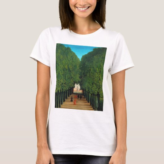 Henri Rousseau, Avenue in the Park at Saint Cloud Tシャツ (正面)