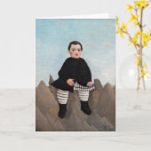 Henri Rousseau - Boy on the Rocks カード (黄色い花)
