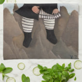 Henri Rousseau - Boy on the Rocks キッチンタオル (折り畳み)