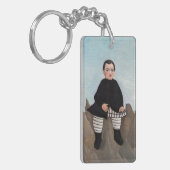 Henri Rousseau - Boy on the Rocks キーホルダー (正面左)