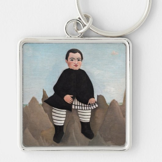 Henri Rousseau - Boy on the Rocks キーホルダー (正面)