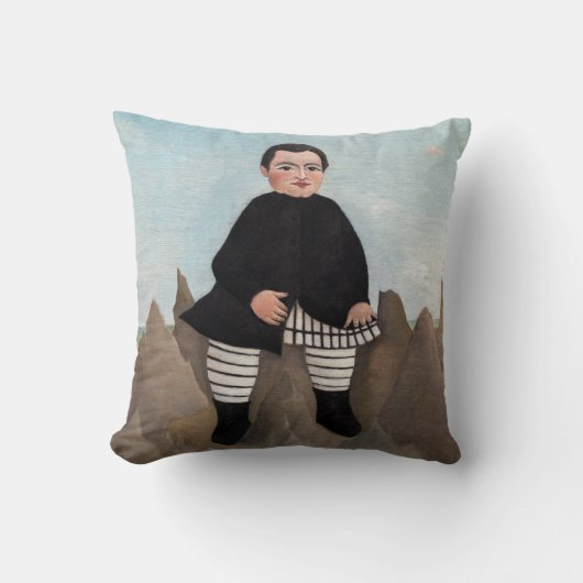 Henri Rousseau - Boy on the Rocks クッション (正面)