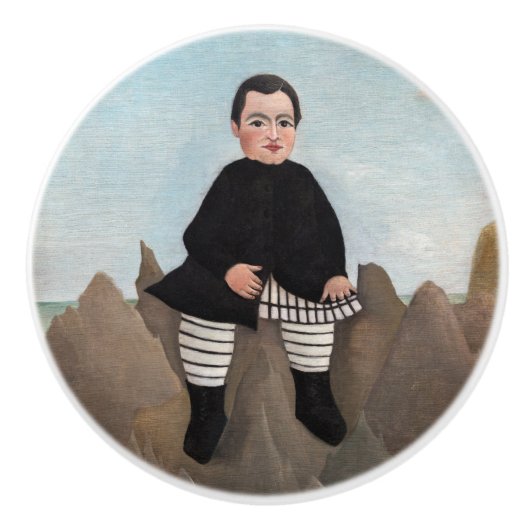 Henri Rousseau - Boy on the Rocks セラミックノブ (正面)