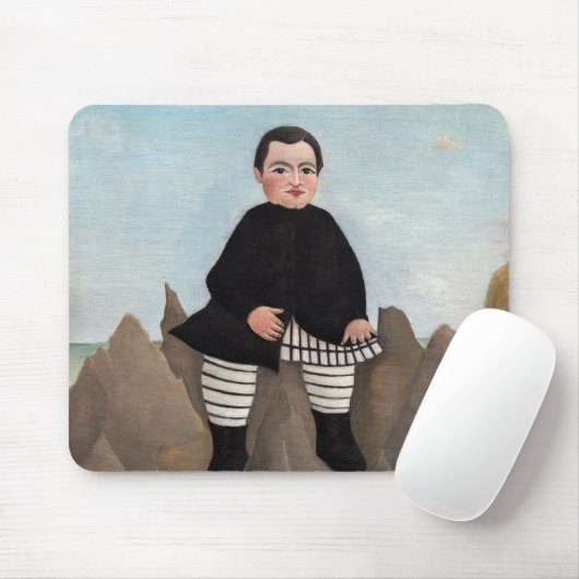 Henri Rousseau - Boy on the Rocks マウスパッド (マウス)