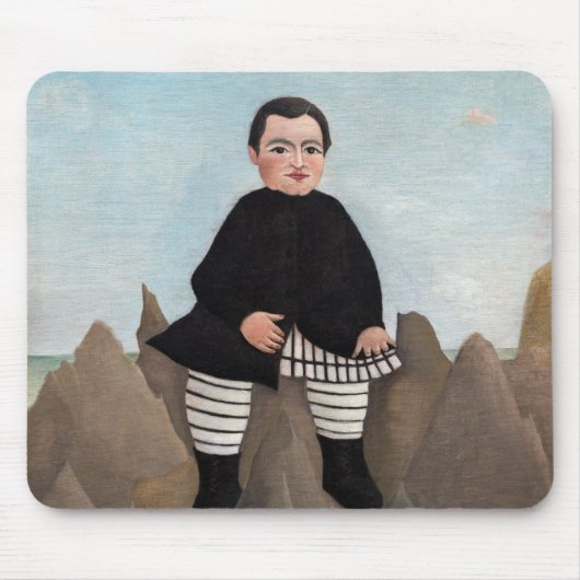 Henri Rousseau - Boy on the Rocks マウスパッド (正面)