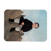 Henri Rousseau - Boy on the Rocks マグネット (横)